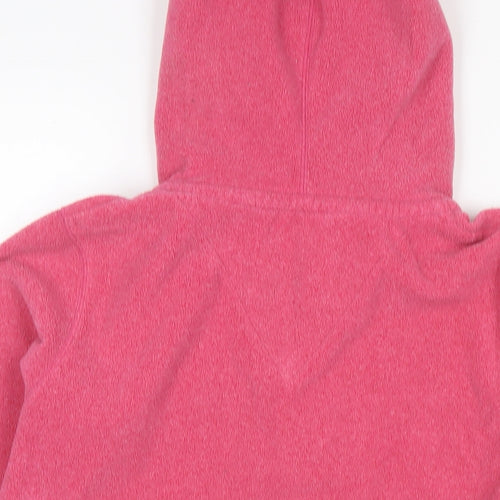 Marks and Spencer Womens Pink Polyester Pullover Hoodie Size 14 Pullover