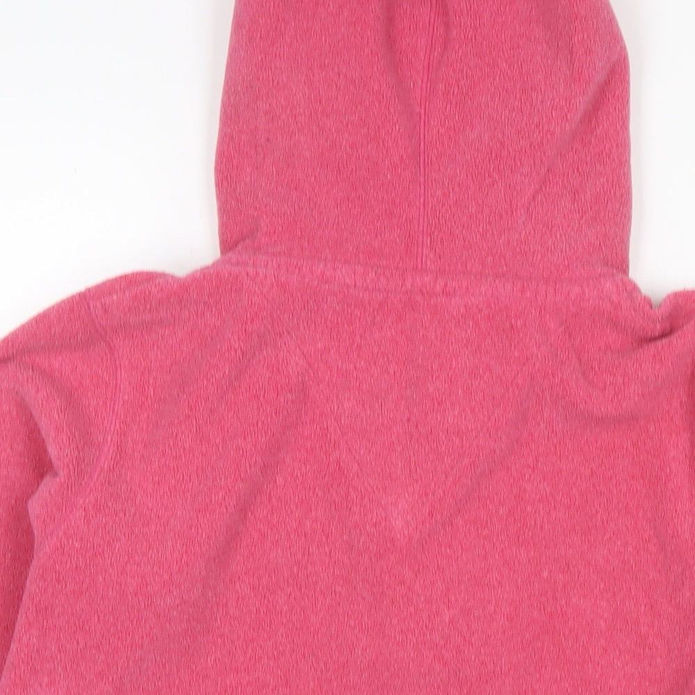 Marks and Spencer Womens Pink Polyester Pullover Hoodie Size 14 Pullover