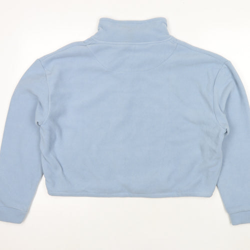 Brave Soul Womens Blue Polyester Pullover Sweatshirt Size L Pullover