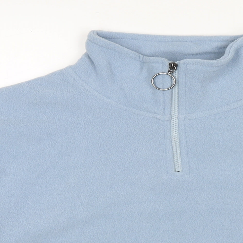 Brave Soul Womens Blue Polyester Pullover Sweatshirt Size L Pullover