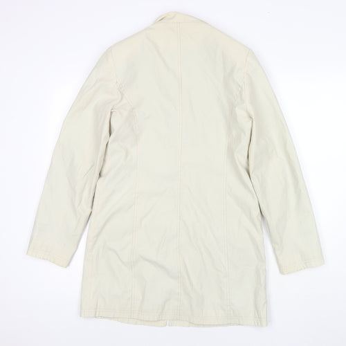 NuAge Womens Beige Jacket Coat Size 10 Zip