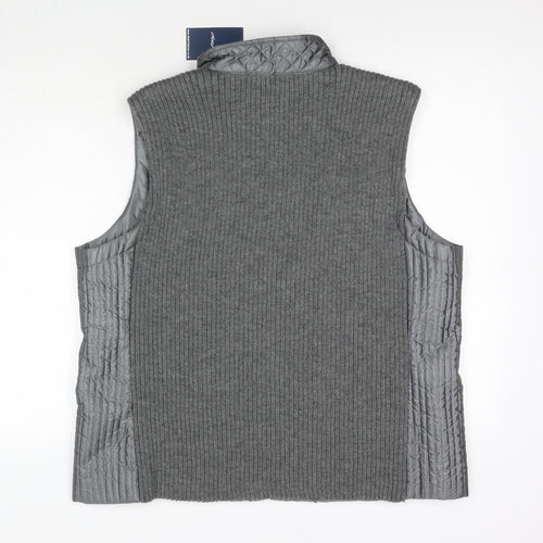 DASH Womens Grey Gilet Waistcoat Size 20 Zip