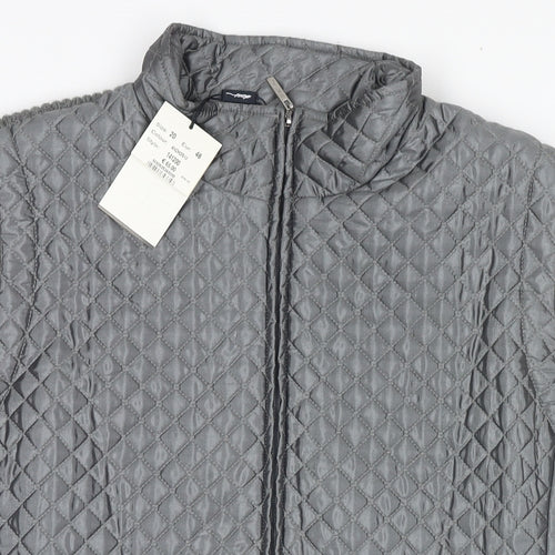 DASH Womens Grey Gilet Waistcoat Size 20 Zip