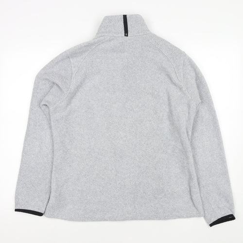 DECATHLON Womens Grey Jacket Size L Zip - Size L/XL