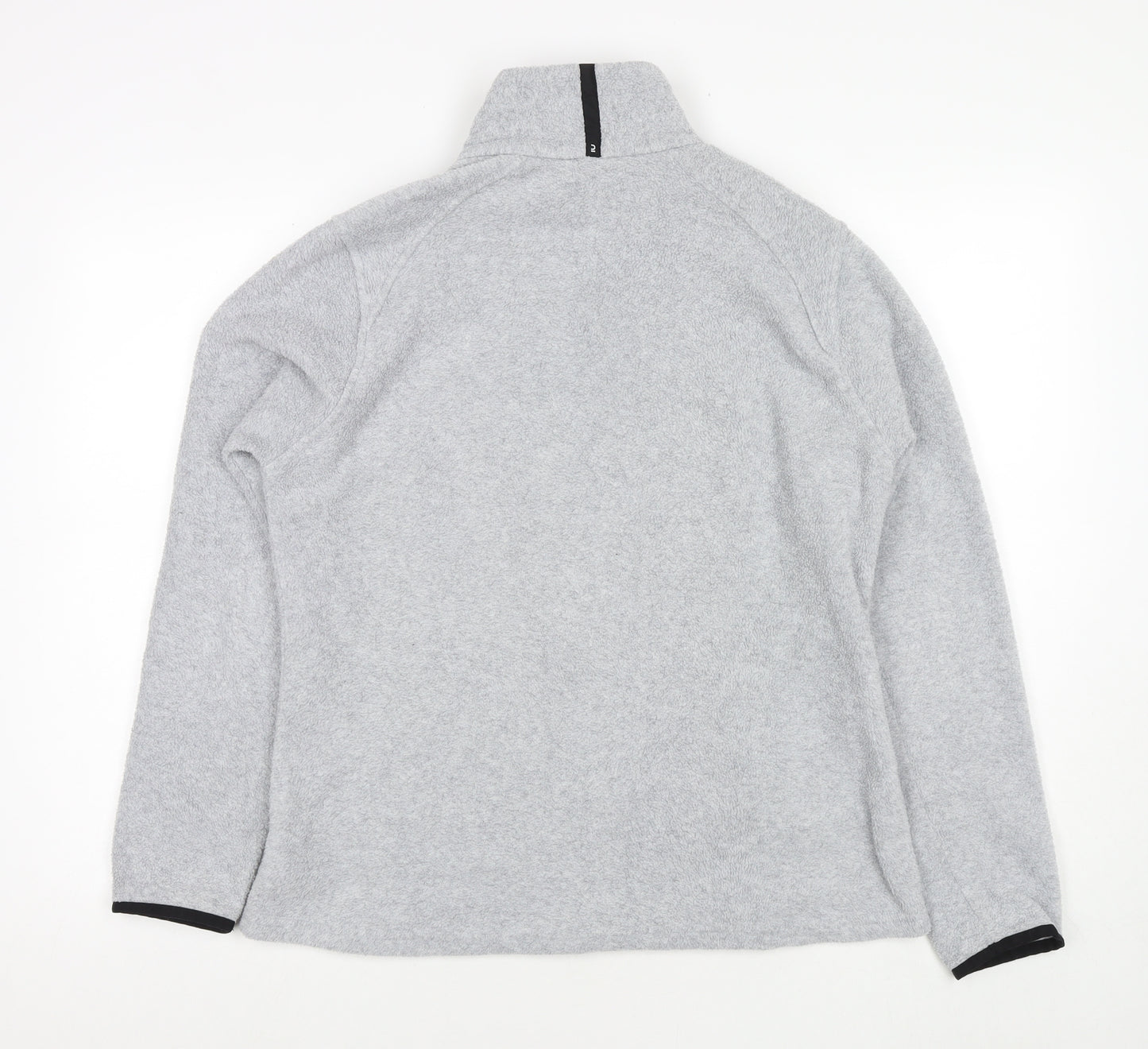 DECATHLON Womens Grey Jacket Size L Zip - Size L/XL