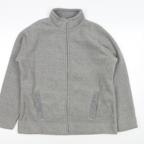 EWM Womens Grey Jacket Size 14 Zip - Size 14-16