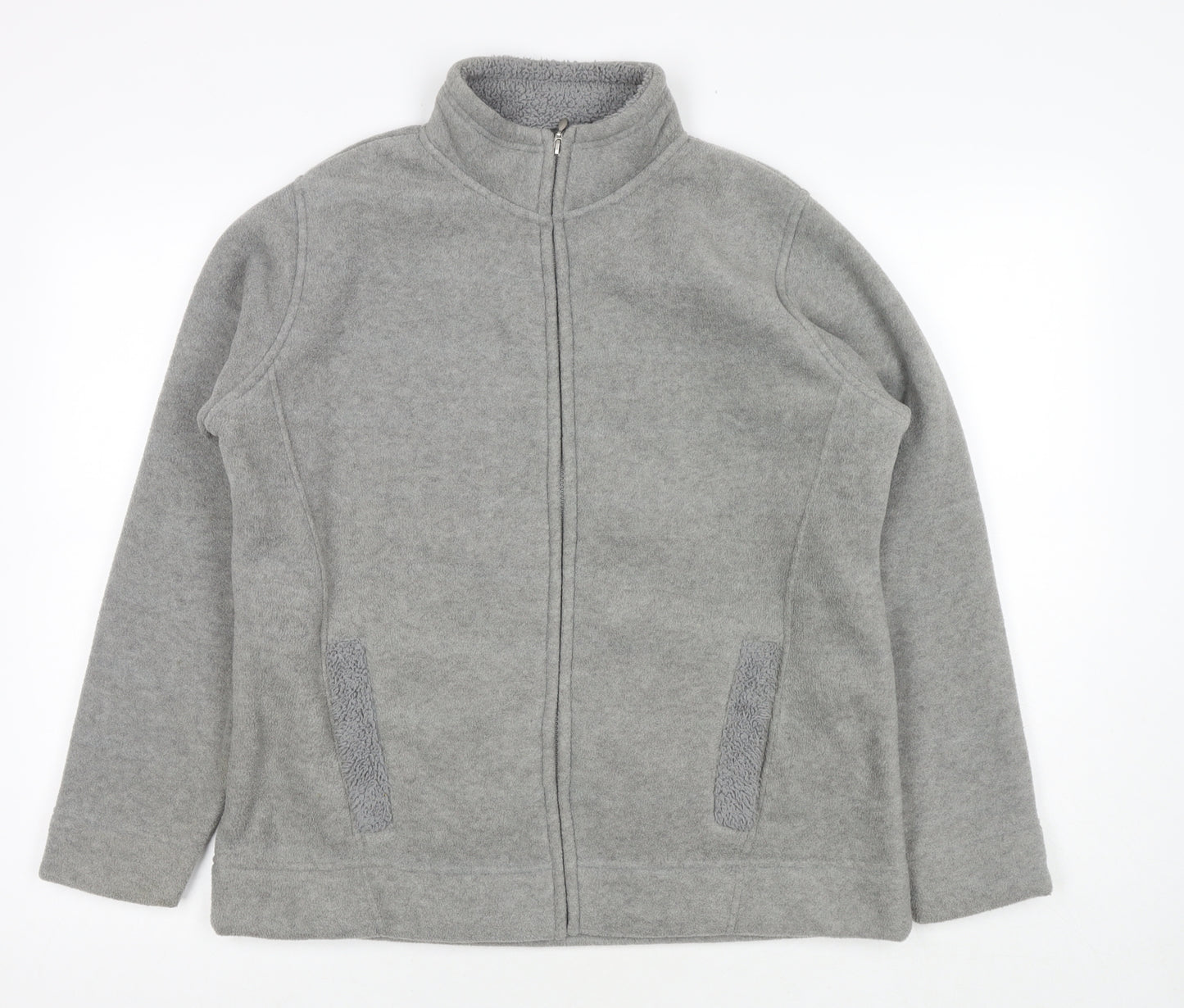 EWM Womens Grey Jacket Size 14 Zip - Size 14-16