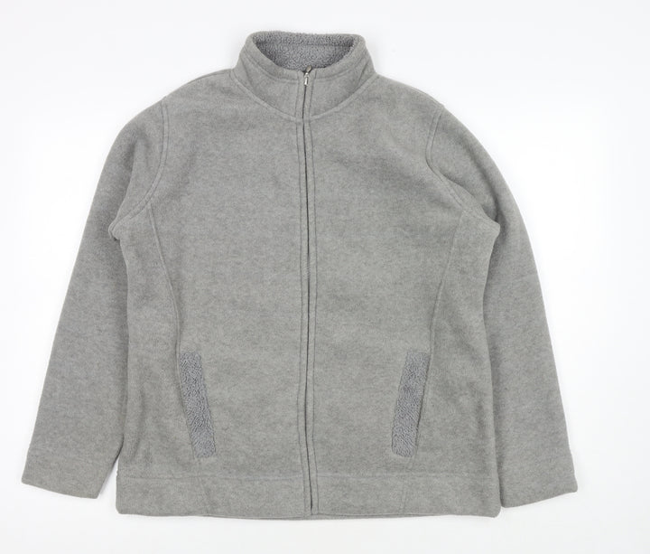 EWM Womens Grey Jacket Size 14 Zip - Size 14-16