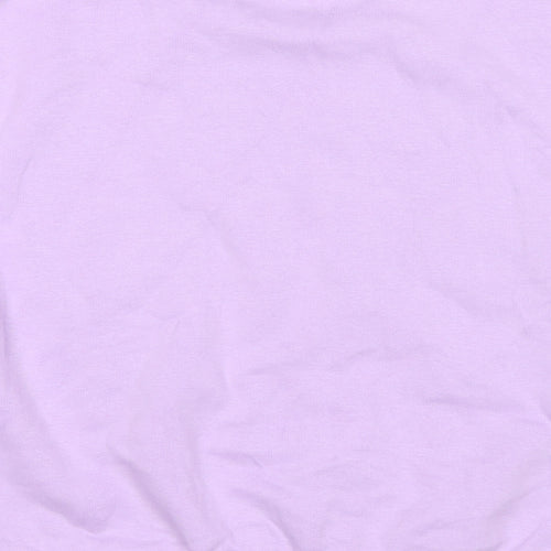 Marks and Spencer Girls Purple Cotton Pullover Sweatshirt Size 12-13 Years Pullover - Sunshine State