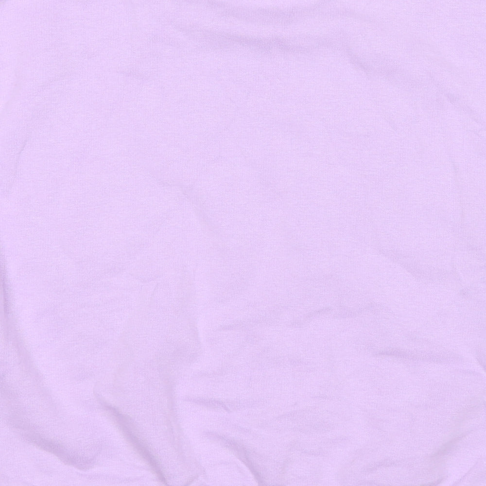 Marks and Spencer Girls Purple Cotton Pullover Sweatshirt Size 12-13 Years Pullover - Sunshine State