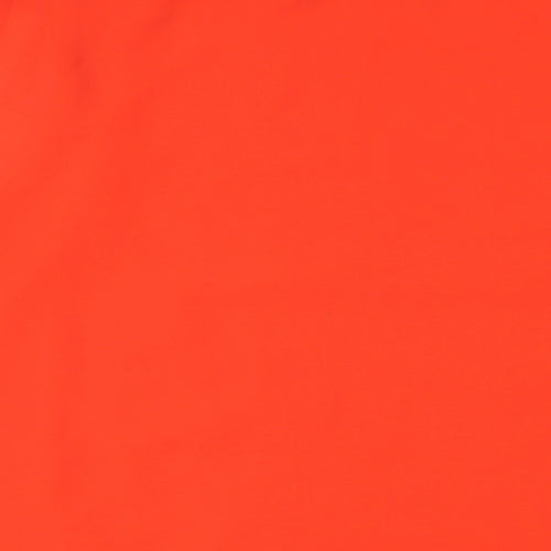 Roman Womens Orange Polyester Basic T-Shirt Size L Round Neck
