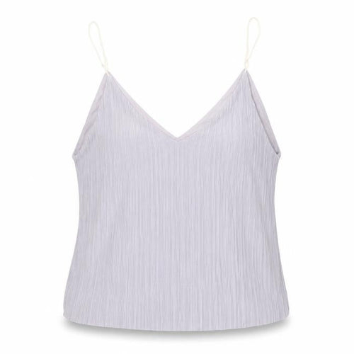 New Look Womens Grey Polyester Camisole T-Shirt Size 14 V-Neck