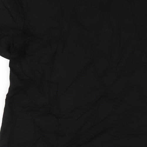 Zara Womens Black Viscose A-Line Size M Round Neck Pullover