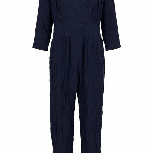 French Connection Womens Blue Acetate Jumpsuit One-Piece Size 12 L31 in Zip