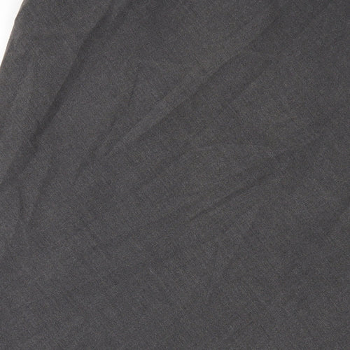 Platform Womens Grey Polyester A-Line Skirt Size 14