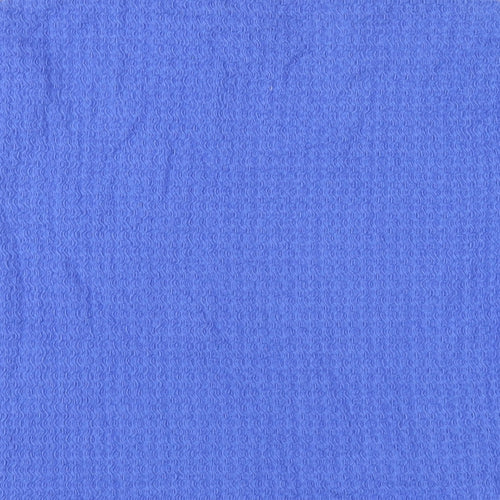 NEXT Womens Blue Polyester Basic T-Shirt Size 14 Round Neck