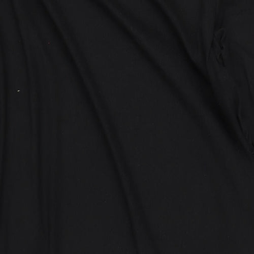 Marks and Spencer Womens Black Polyester Bodycon Size 22 Round Neck Pullover