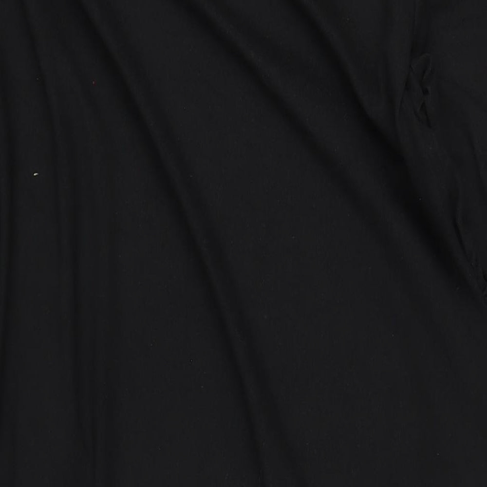 Marks and Spencer Womens Black Polyester Bodycon Size 22 Round Neck Pullover