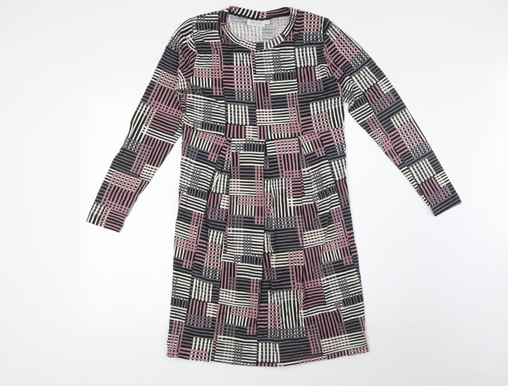 Masai Womens Multicoloured Polyester A-Line Size S Boat Neck