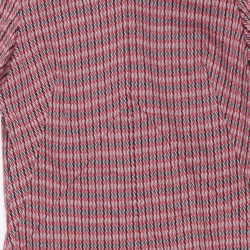 Marks and Spencer Womens Multicoloured Polyester Pencil Dress Size 14 V-Neck Zip