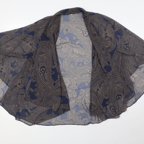 Per Una Womens Blue Polyester Kimono Blouse Size 12 Sweetheart