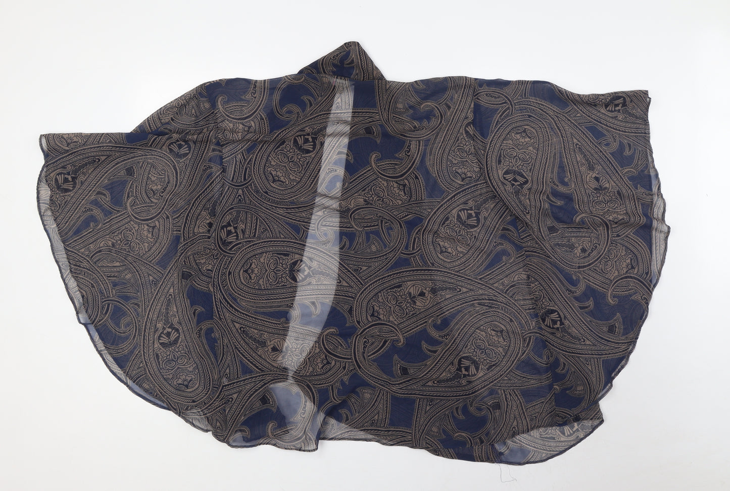 Per Una Womens Blue Polyester Kimono Blouse Size 12 Sweetheart