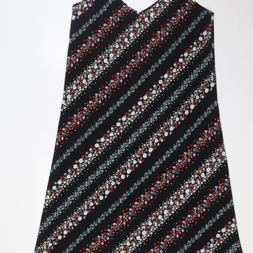 Marlon Womens Multicoloured Floral Polyester A-Line Size 16 V-Neck - Size 16-18