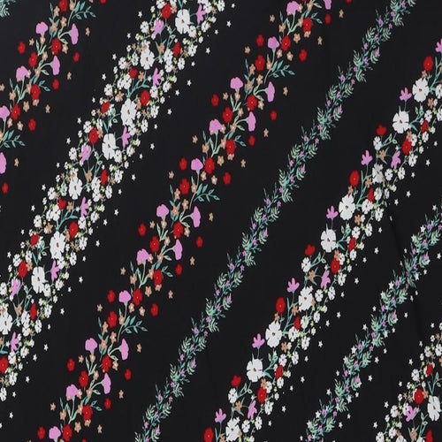 Marlon Womens Multicoloured Floral Polyester A-Line Size 16 V-Neck - Size 16-18
