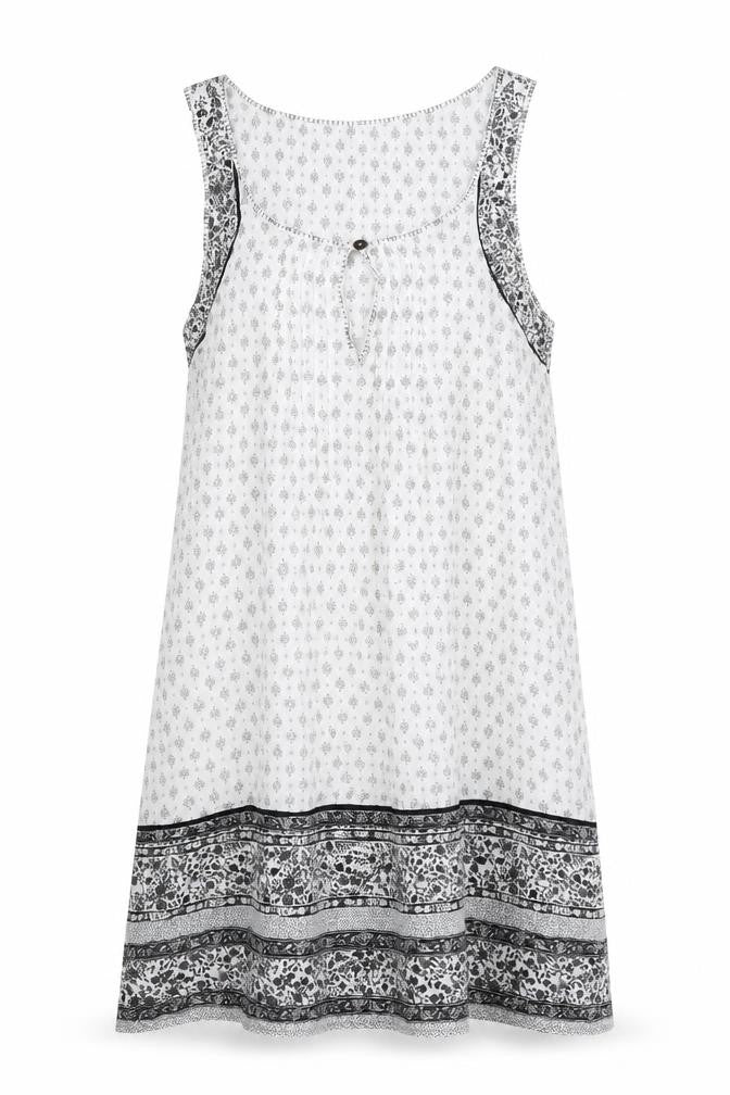 Marks & Spencer Womens White Solid Modal Cami Dress Size 10 Button