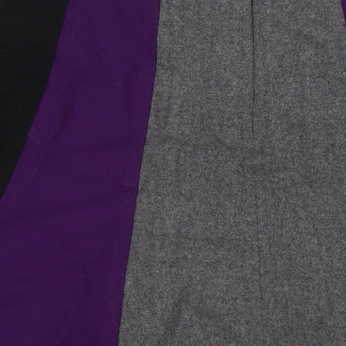 Collection John Lewis Womens Multicoloured Wool A-Line Skirt Size 12 Tie