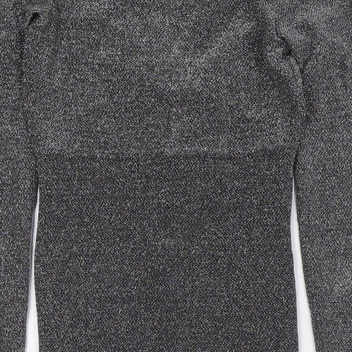 Divided by H&M Womens Black Polyamide Bodycon Size S V-Neck