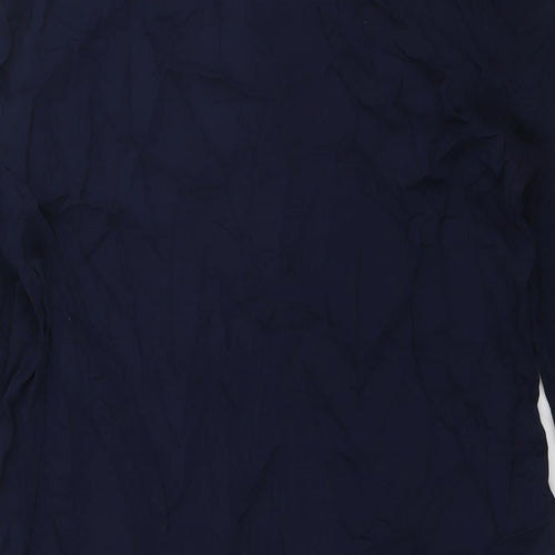 Marks and Spencer Womens Blue Viscose Shirt Dress Size 10 Sweetheart