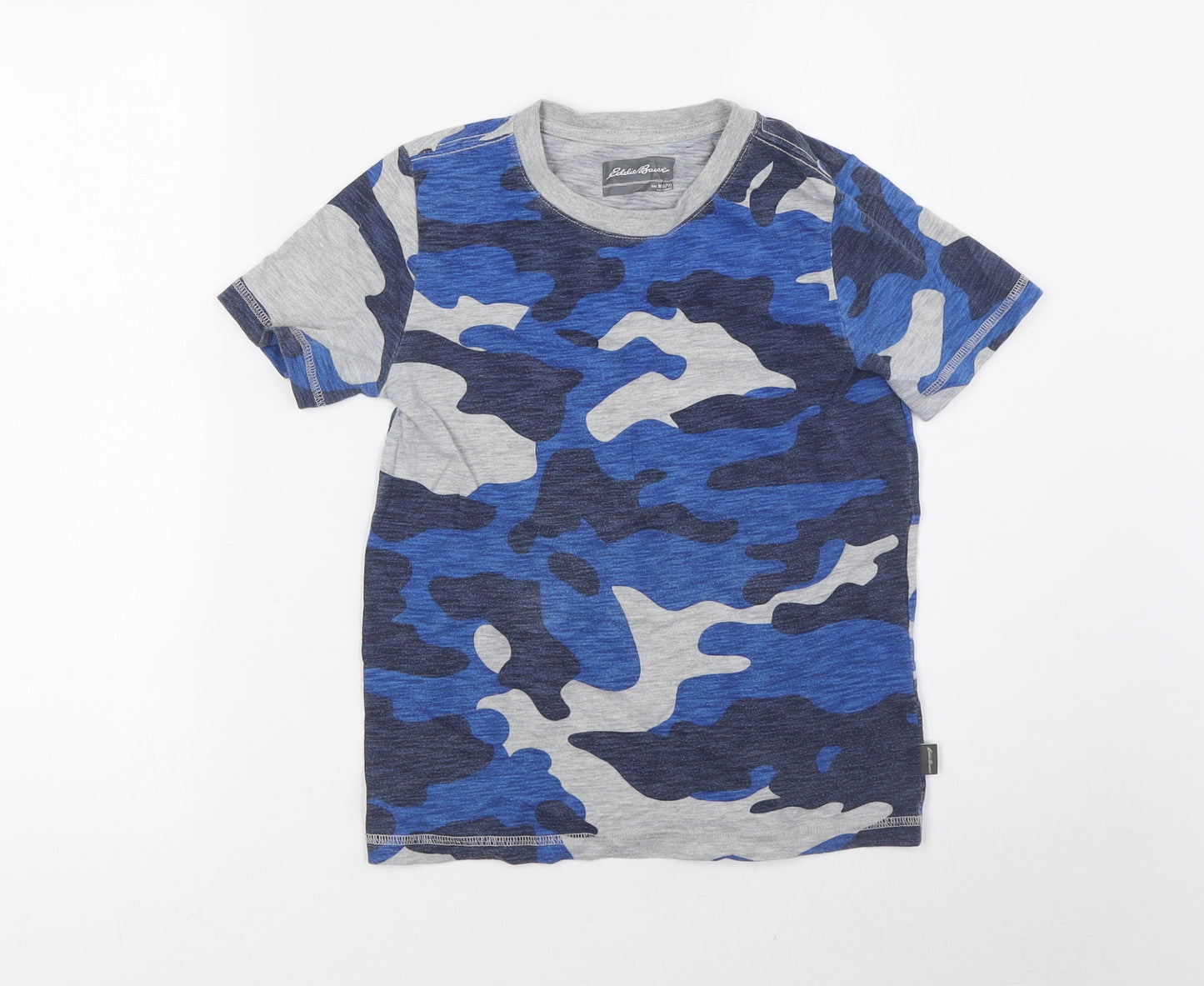 Eddie Bauer Boys Blue Cotton Basic T-Shirt Size 10-11 Years Round Neck