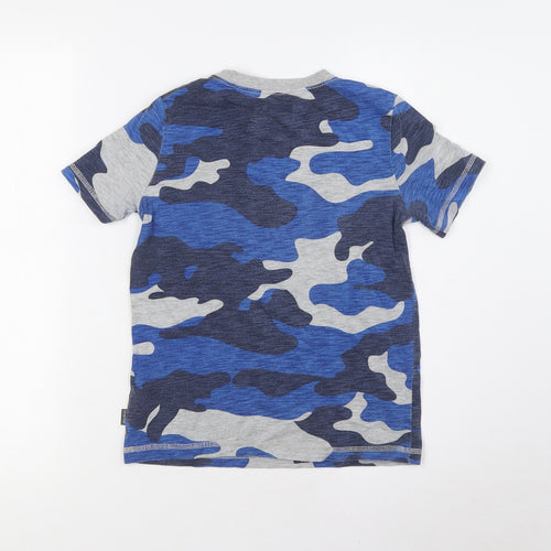 Eddie Bauer Boys Blue Cotton Basic T-Shirt Size 10-11 Years Round Neck