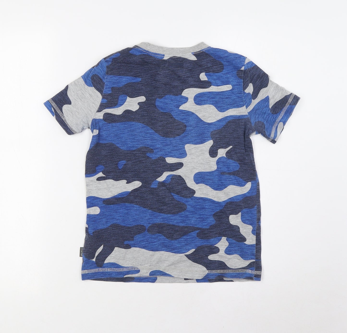 Eddie Bauer Boys Blue Cotton Basic T-Shirt Size 10-11 Years Round Neck