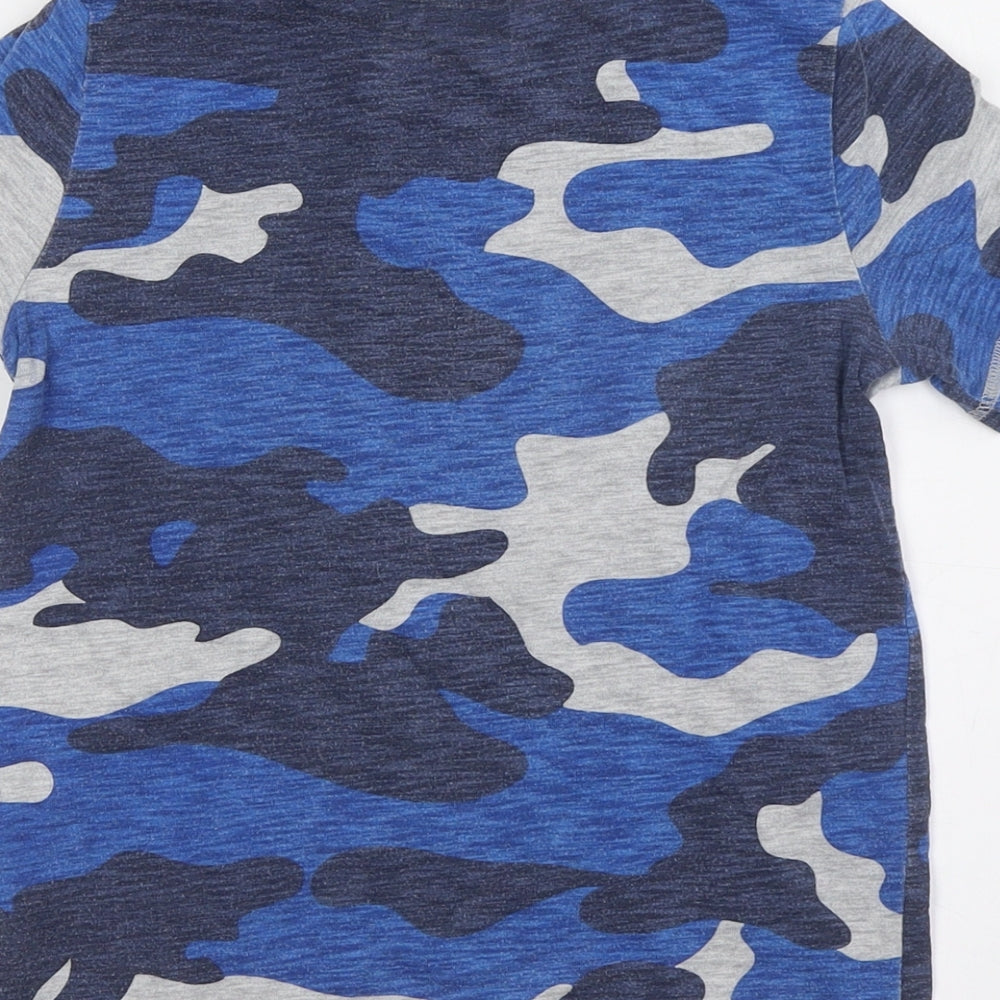 Eddie Bauer Boys Blue Cotton Basic T-Shirt Size 10-11 Years Round Neck