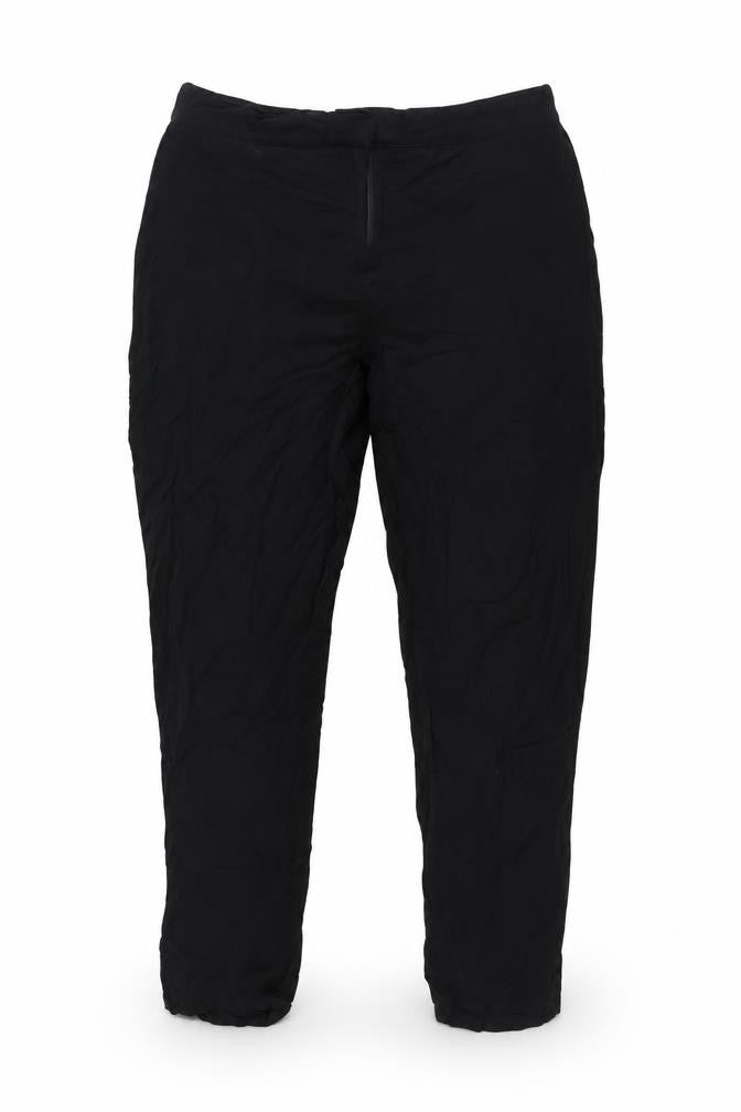 Lindex Womens Black Viscose Trousers Size L L28.5 in Regular Zip