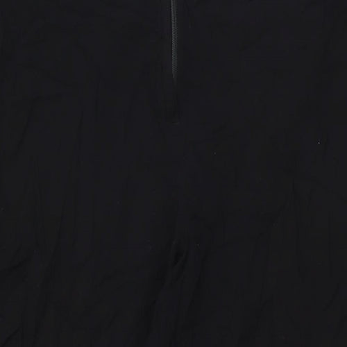 Lindex Womens Black Viscose Trousers Size L L28.5 in Regular Zip