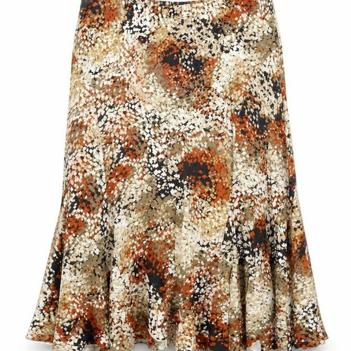 Coldwater Creek Womens Multicoloured Geometric Viscose Swing Skirt Size L
