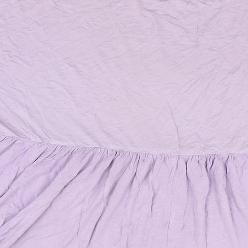 Boohoo Womens Purple Viscose Shift Size 10 Round Neck Pullover