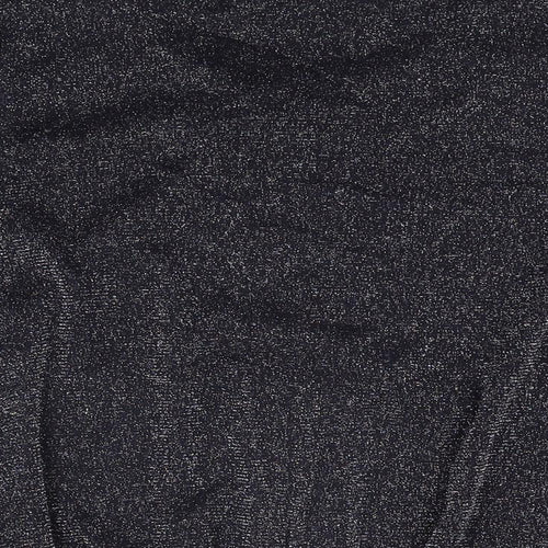 Klass Womens Blue Polyamide Basic T-Shirt Size L Round Neck