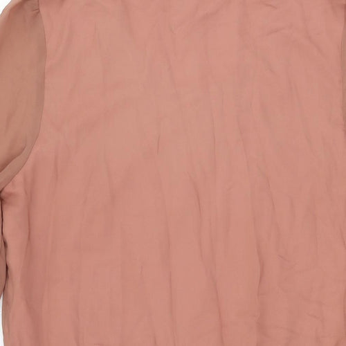 Louche Womens Pink Polyester Skater Dress Size M Round Neck Pullover