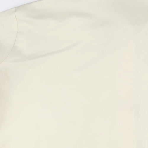Fashions Womens Ivory Polyester Basic Button-Up Size 18 Collared