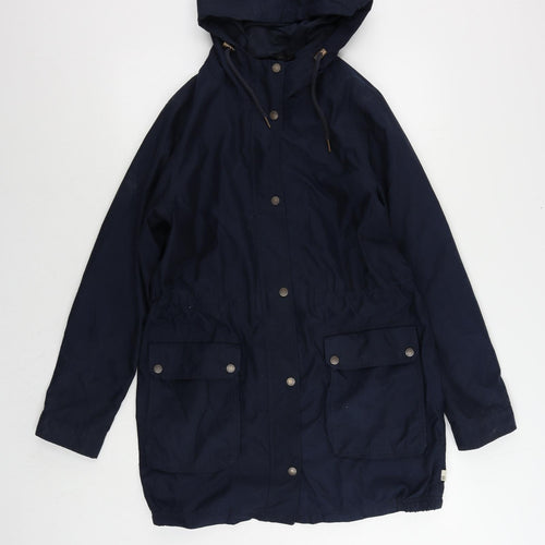 Timberland Womens Blue Jacket Size M Zip - Vintage Hooded