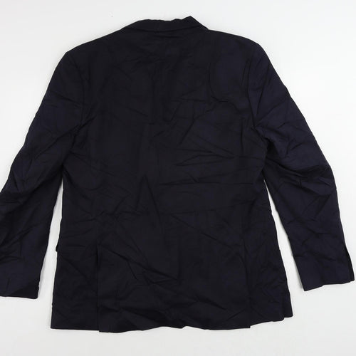 Marks and Spencer Mens Blue Polyester Tuxedo Suit Jacket Size 44 Regular