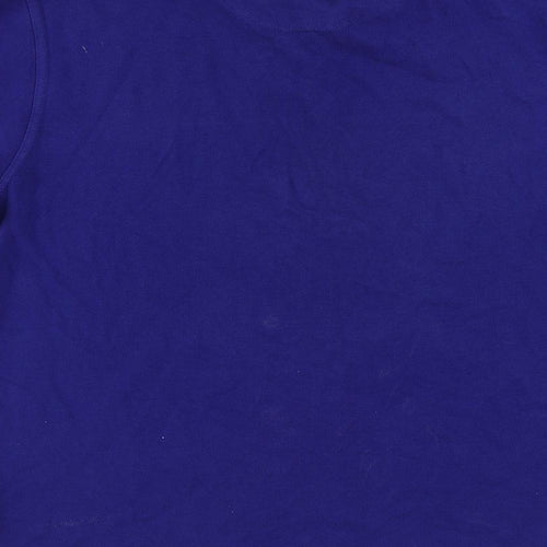 Pierre Cardin Mens Blue Cotton Polo Size XL Collared Button - Vintage Logo