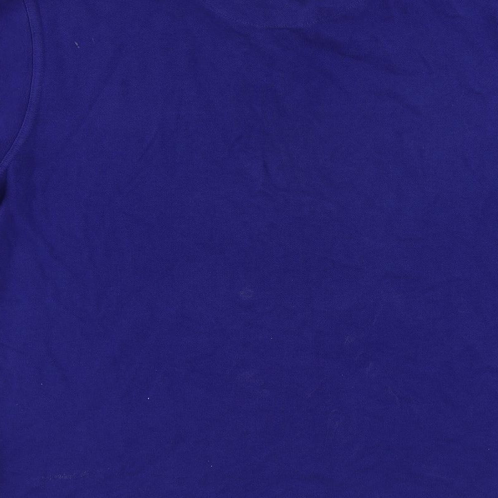 Pierre Cardin Mens Blue Cotton Polo Size XL Collared Button - Vintage Logo