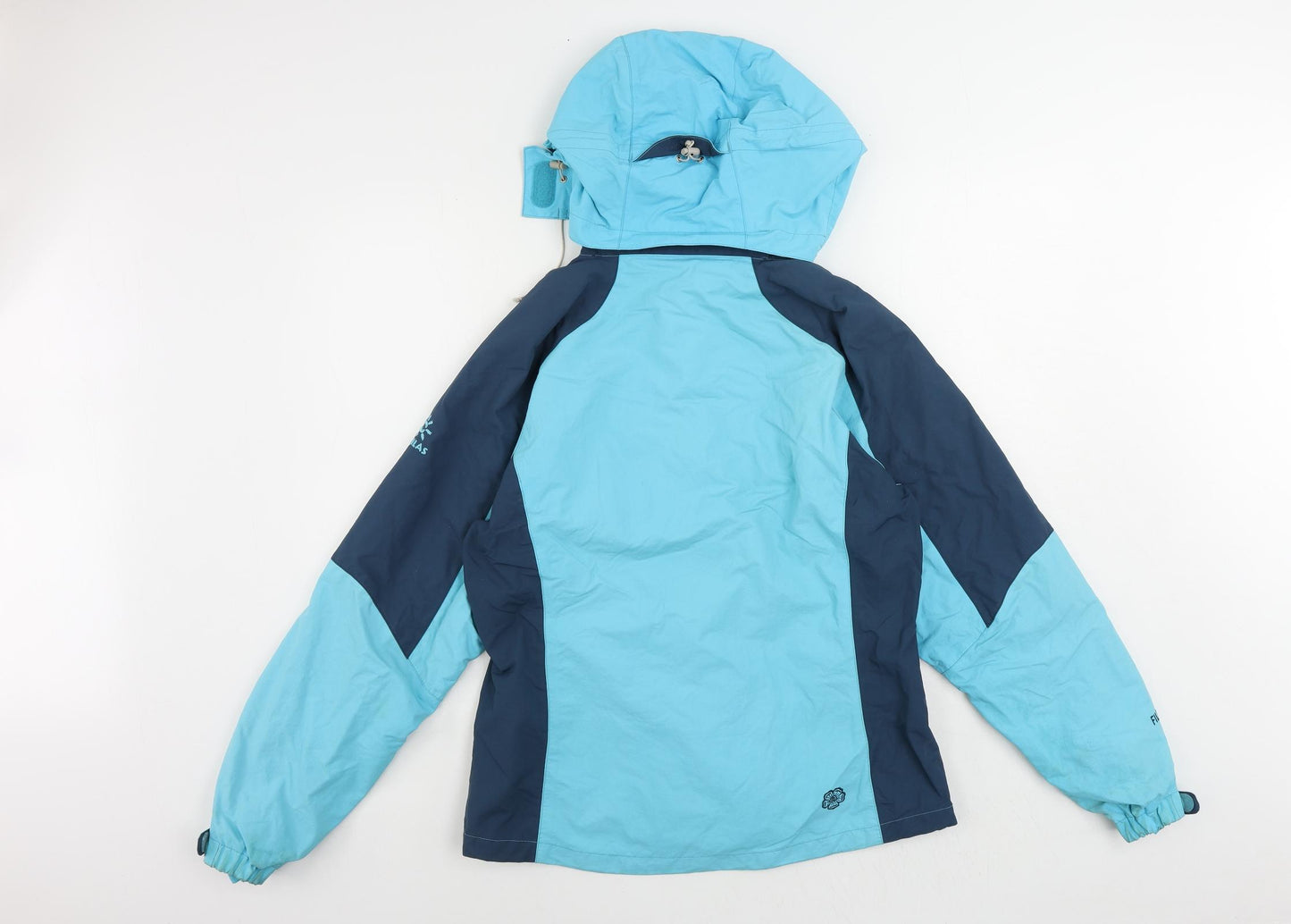 Kailas Womens Blue Windbreaker Jacket Size M Zip - Vintage Hooded Technical Waterproof