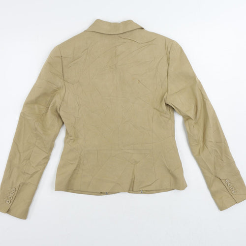 Marks and Spencer Womens Beige Jacket Blazer Size 8 Button