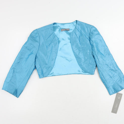 Michaela Louisa Womens Blue Jacket Size 8